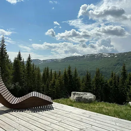 Panoramic Views Towards Jotunheimen With Jacuzzi Dom wakacyjny Espedalen